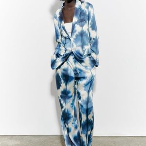 Zara satin effect blazer